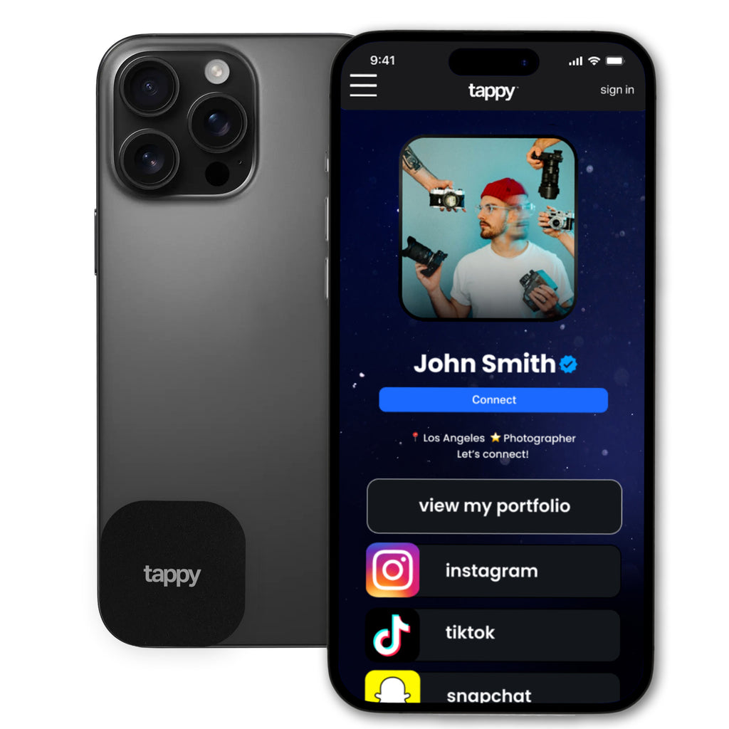 Tappy - Digital Business Card - Tap to Share NFC - iPhone & Android